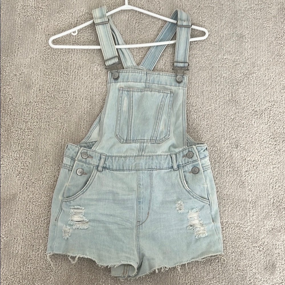 H&M Light Blue Denim Overalls